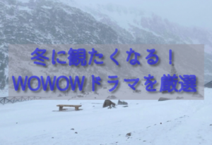 冬に観たくなるWOWOWドラマ5選
